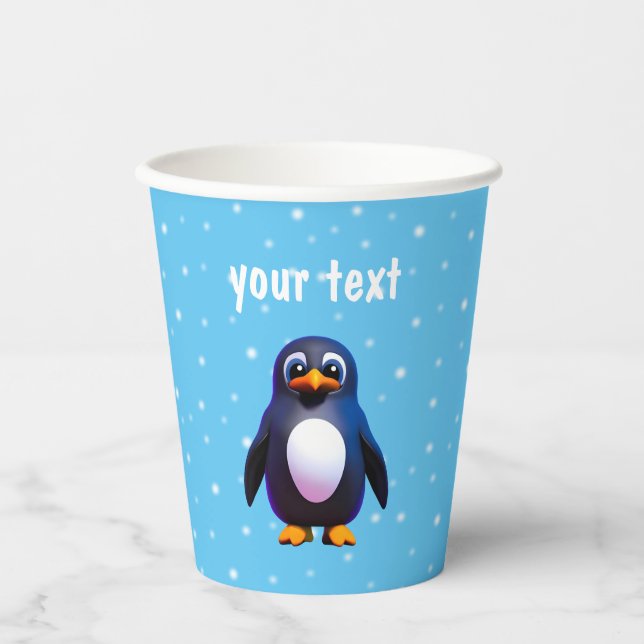 Pinguin Paper Cups Pappbecher (Vorderseite)
