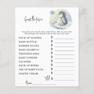 Pinguin - Party-Spiele Price Guess Game