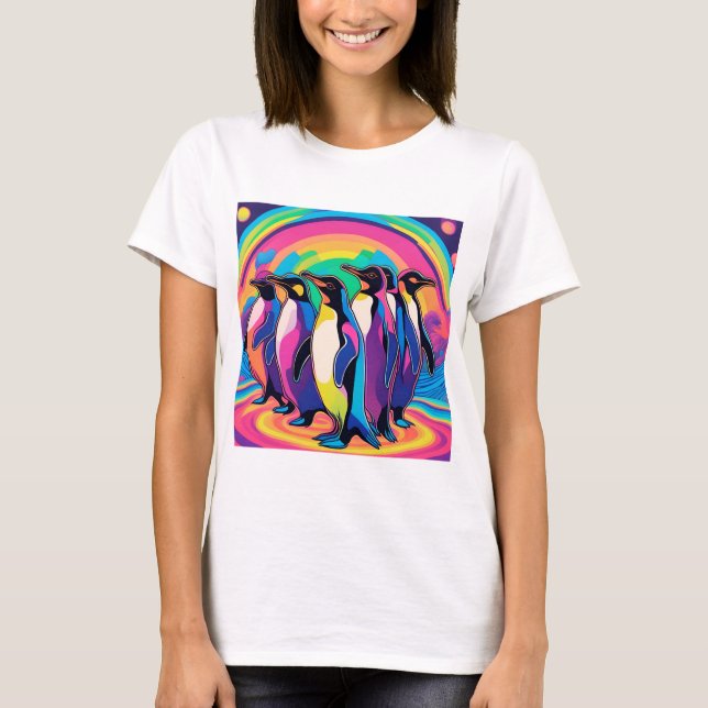Pinguin-Party T-Shirt (Vorderseite)