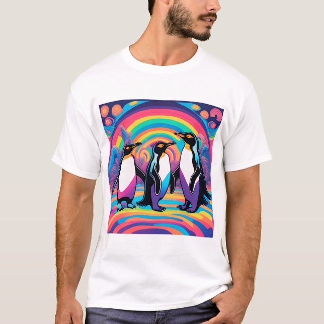 Pinguin-Party T-Shirt (Vorderseite)