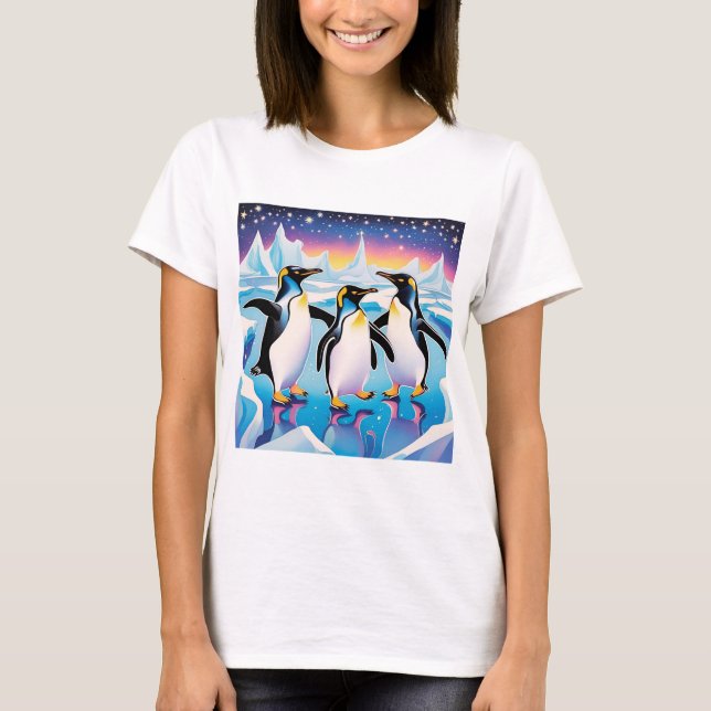 Pinguin-Party T-Shirt (Vorderseite)