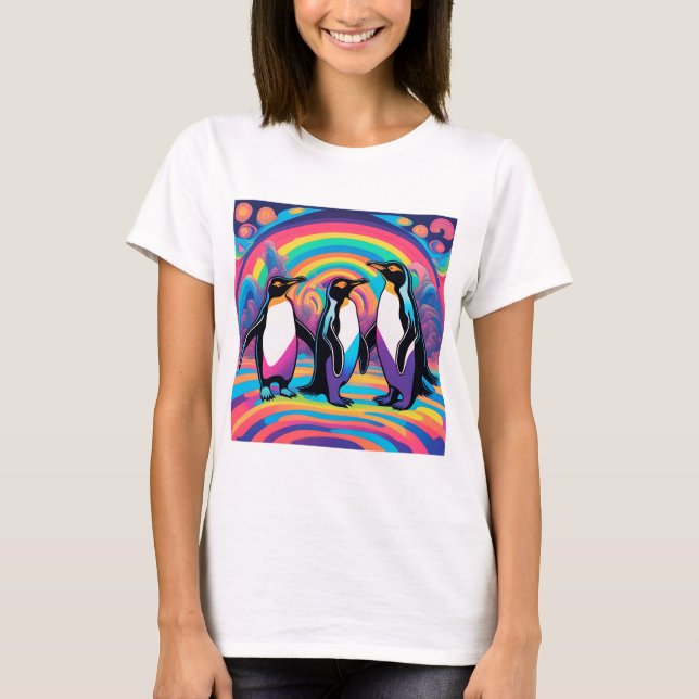 Pinguin-Party T-Shirt (Vorderseite)