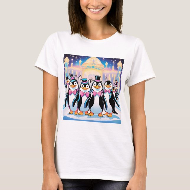 Pinguin-Party T-Shirt (Vorderseite)