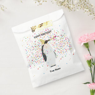 Pinguin Partying - Tiere bei der Geburtstagsparty Geschenktütchen