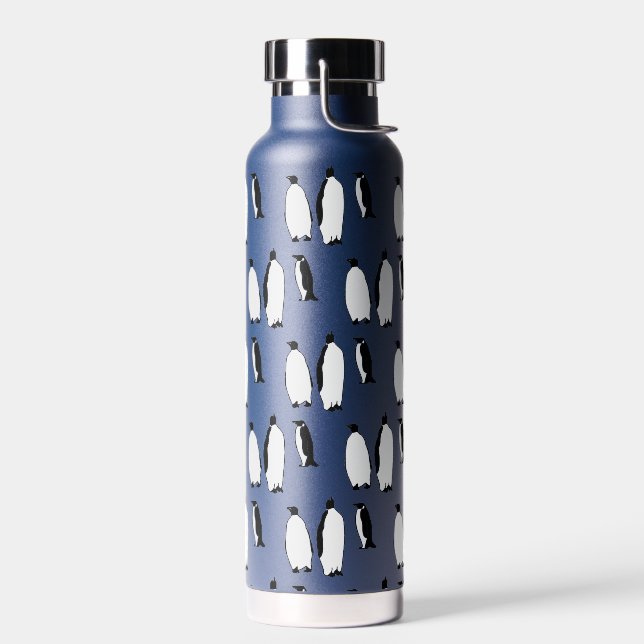 Pinguin Pattern Bird Holiday Pinguin Lover Geschen Trinkflasche (Links)