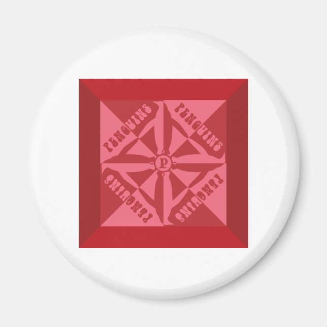 Pinguin Pattern Magnet (Vorne)
