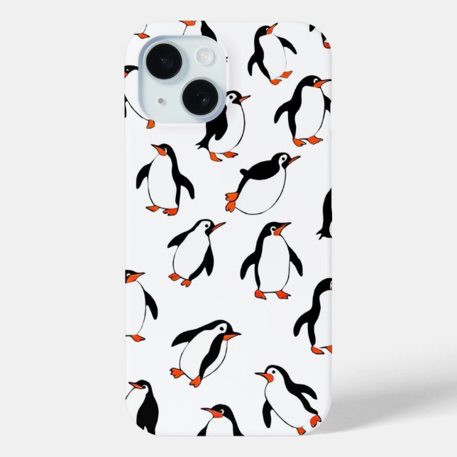 Pinguin Pattern Phone Case (Rückseite)