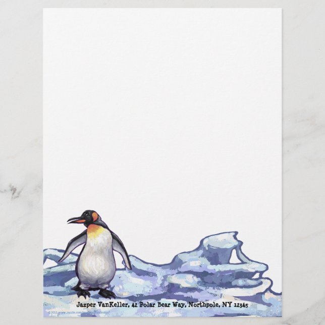 Pinguin Personal Letterhead (Vorderseite)
