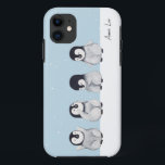 Pinguin Personalisiert Case-Mate iPhone Hülle<br><div class="desc">Niedliche Pinguinkunst auf einem iPhone 11 Fall.</div>