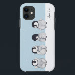 Pinguin Personalisiert Case-Mate iPhone Hülle<br><div class="desc">Niedliche Pinguinkunst auf einem iPhone 11 Fall.</div>