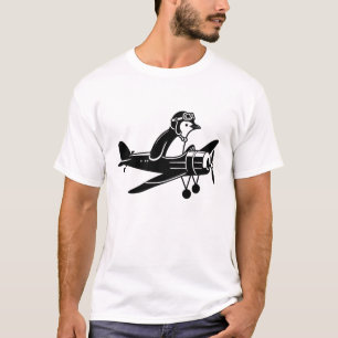 Pinguin-Pilot-Flugzeug T-Shirt