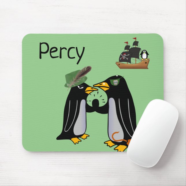 Pinguin Pirates Mouse Pad! Mousepad (Mit Mouse)