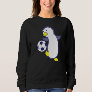 Pinguin Playing Football Sweatshirt