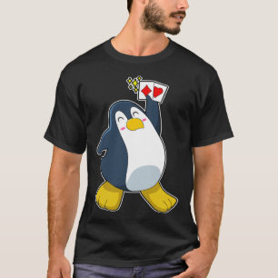 Pinguin Poker Poker Karten Kartenspiel T-Shirt