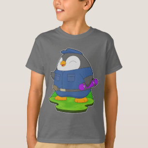 Pinguin Polizist Skateboardpolizei T-Shirt
