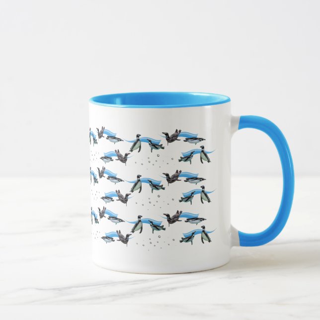 Pinguin Pool Party Tasse (Rechts)