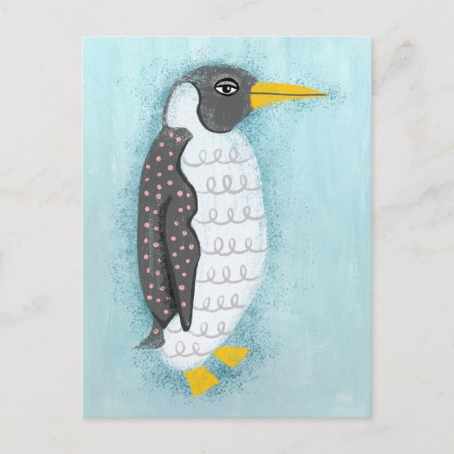 Pinguin Postcard Postkarte (Vorderseite)