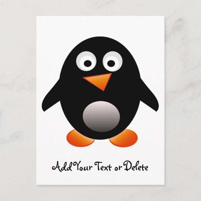 Pinguin Postcard Postkarte (Vorderseite)