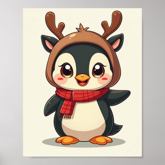 Pinguin Poster (Vorne)