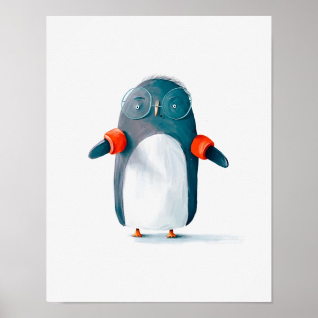 Pinguin Poster (Vorne)