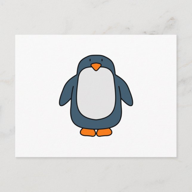 Pinguin Postkarte (Vorderseite)