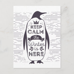 Pinguin Postkarte