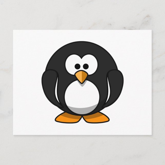 Pinguin Postkarte (Vorderseite)