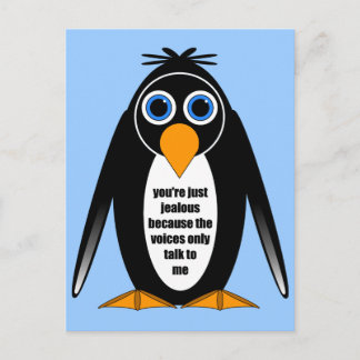Pinguin Postkarte