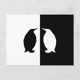Pinguin Postkarte