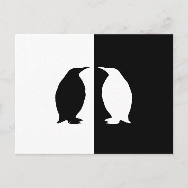 Pinguin Postkarte (Vorderseite)