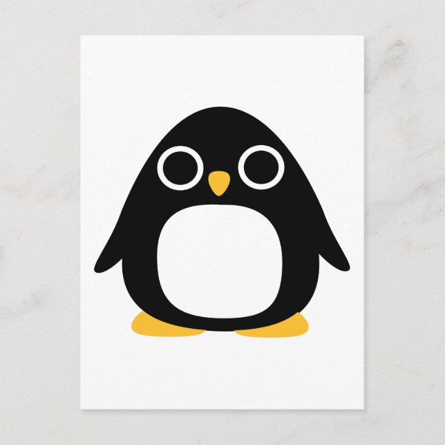 Pinguin Postkarte (Vorderseite)