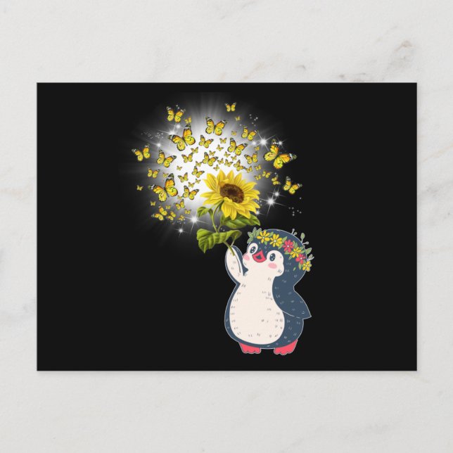 Pinguin Postkarte (Vorderseite)