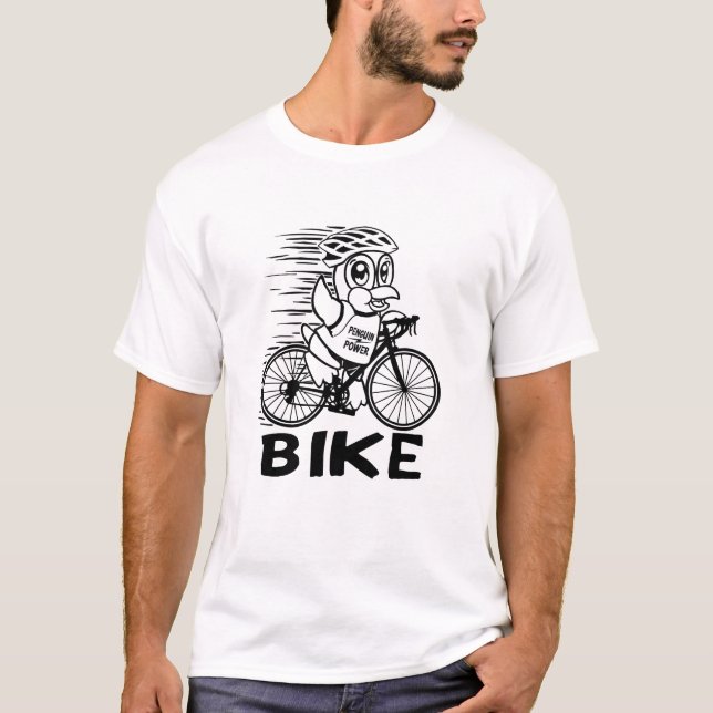 Pinguin Power Bike Cycling Tee Shirt (Vorderseite)