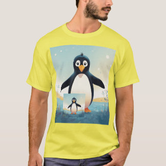 "Pinguin Power: Fun T - Shirt for Animal Lovers"