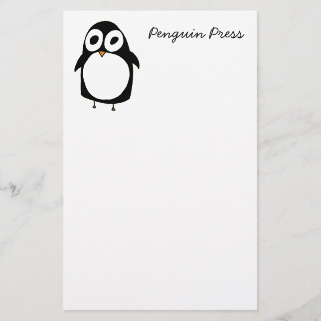 Pinguin-Presse stationär Briefpapier (Vorderseite)