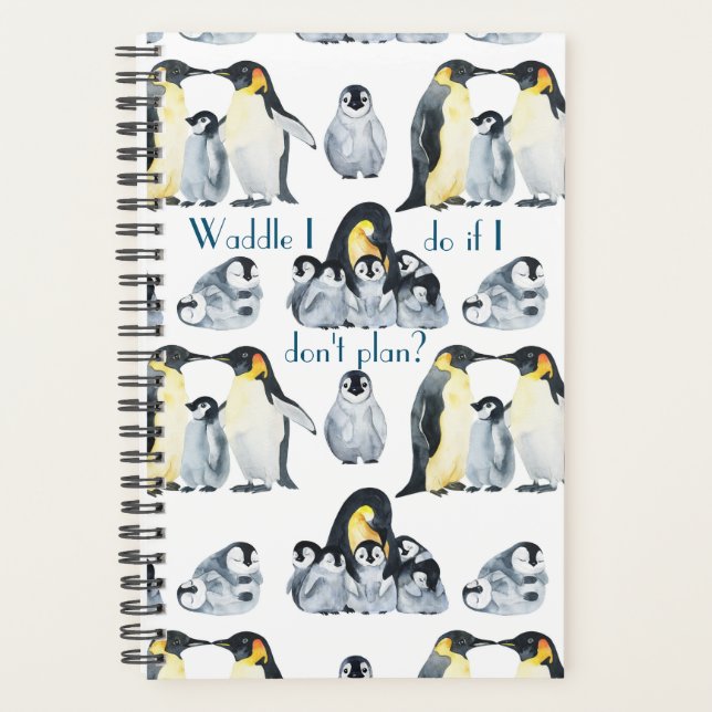 Pinguin Print Planner Planer (Vorderseite)