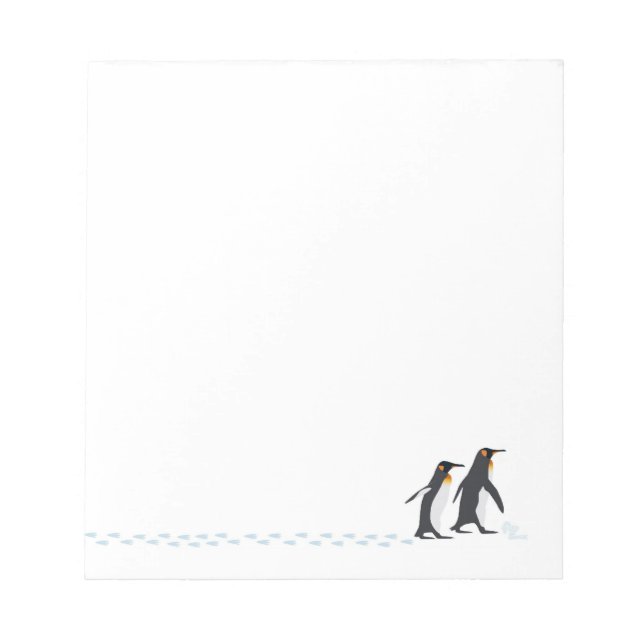 Pinguin Prints Notepad Notizblock (Vorderseite)