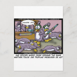 Pinguin Profiling Lustige Geschenke T-Shirts & Sam Postkarte