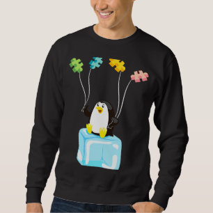 Pinguin Puzzles Balloons Autismus Bewusstsein Auti Sweatshirt