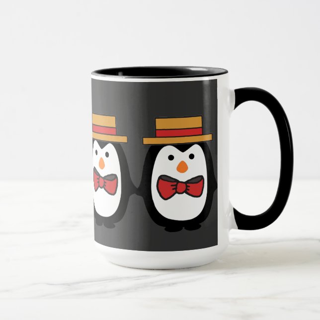 Pinguin-Quartett Tasse (Rechts)