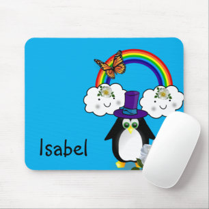 Pinguin Rainbow Butterfly Maus Pad! Maus Pad Mousepad