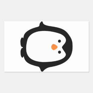 Pinguin Rechteckiger Aufkleber
