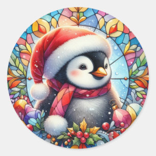 Pinguin Round Stickers