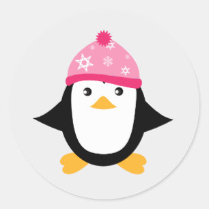 Pinguin Runder Aufkleber