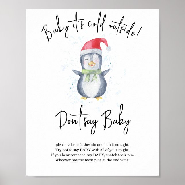 Pinguin - Sag nicht, Baby Poster (Vorne)