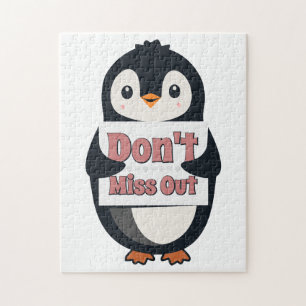 Pinguin-Schild: Nicht verpassen Puzzle