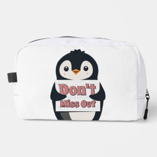 Pinguin-Schild: Nicht verpassen Waschbeutel