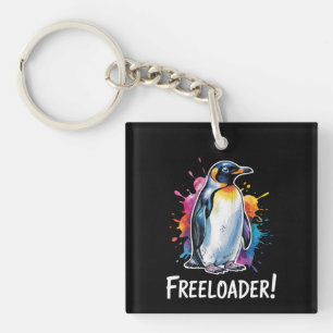 Pinguin Schmarotzer Widerstehe Politik Schlüsselanhänger