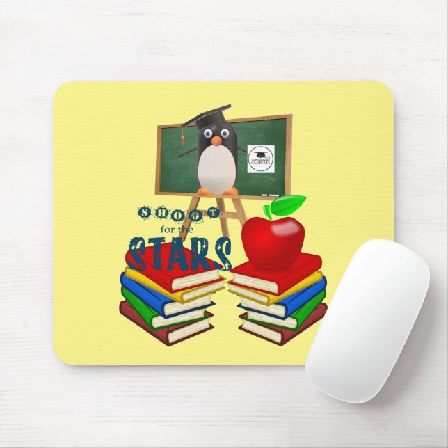 Pinguin School Lehrer Mouse Pad! Mousepad (Mit Mouse)