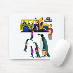 Pinguin Schule Driver Maus Pad! Mousepad